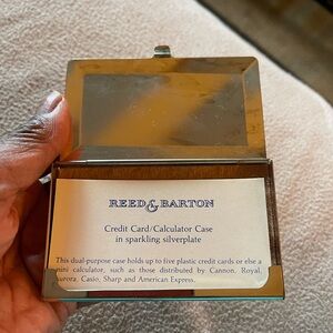 Reed & Barton Silverplate Credit Card Case used